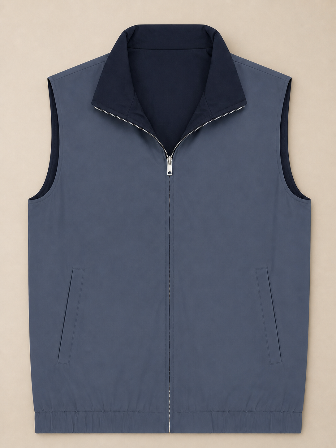 Azure Gilet — Steel Blue reverse