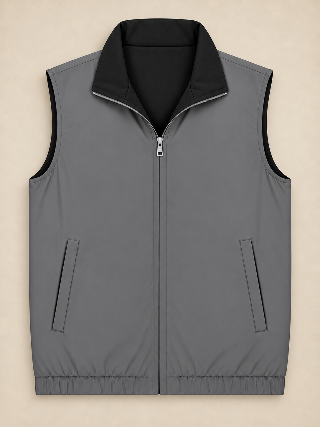 Noir reversible gilet — graphite reverse